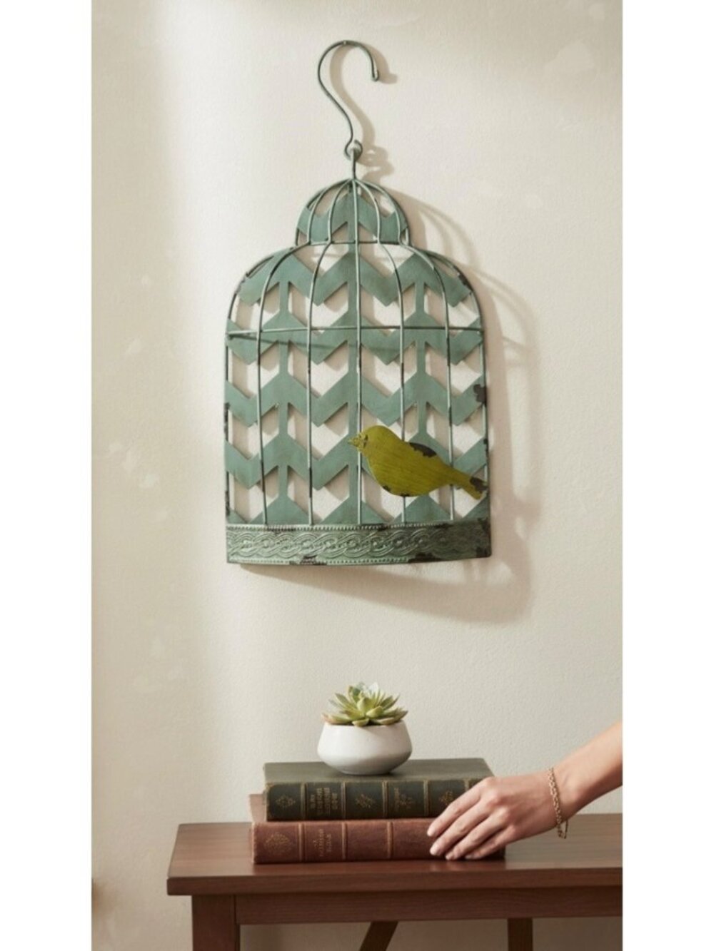 Decorative Metal Bird Cage Wall Hanging